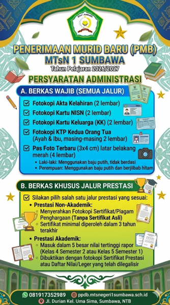 Persyaratan PMB